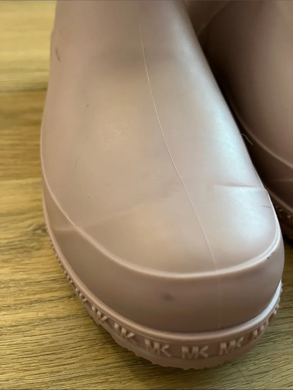 Michael Kors Mac Light Pink Matte Short Rain Boots